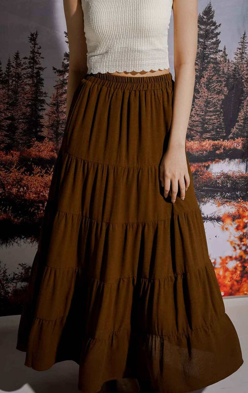 Raveena Skirt Brown