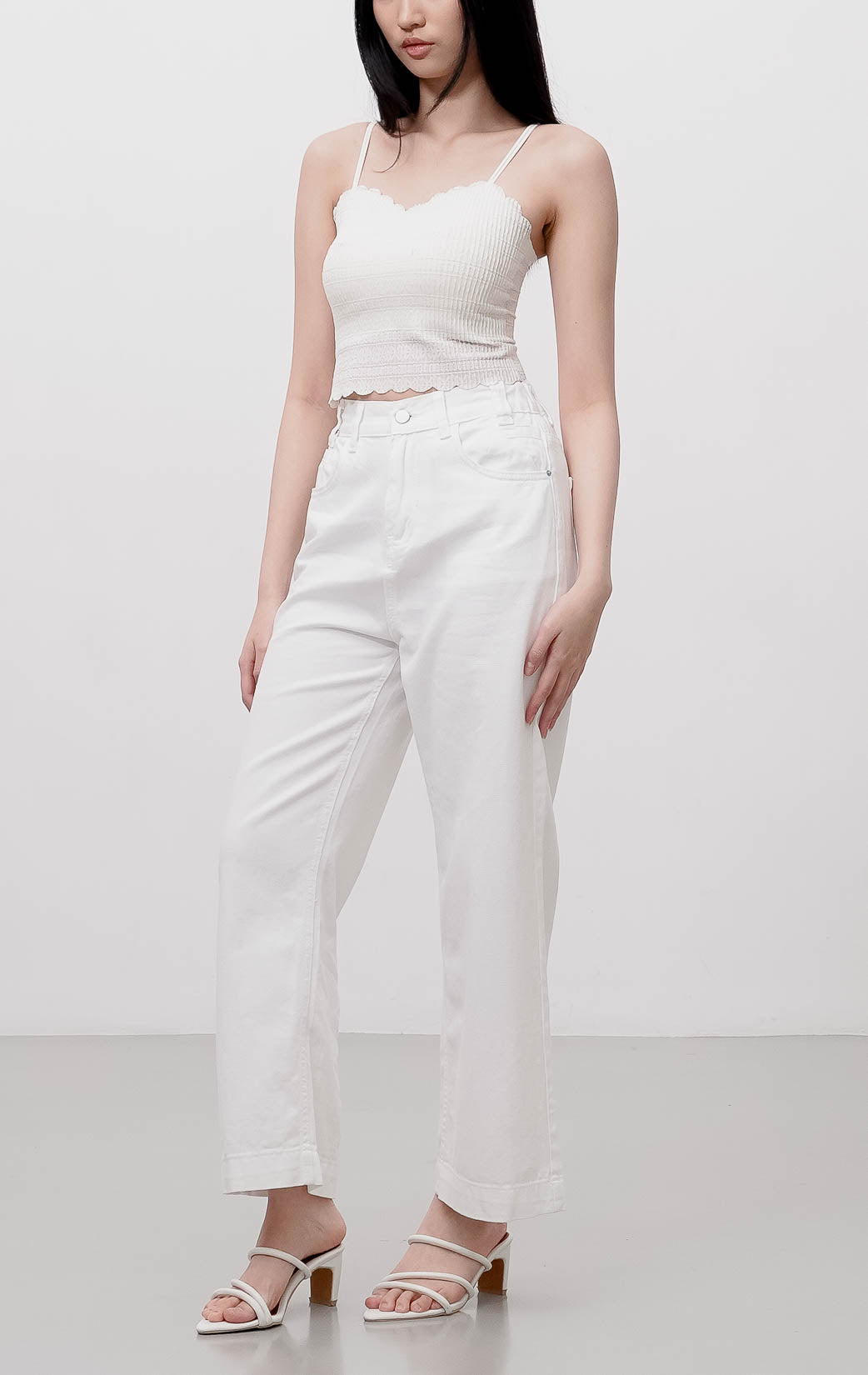 Wayne Pants White Denim