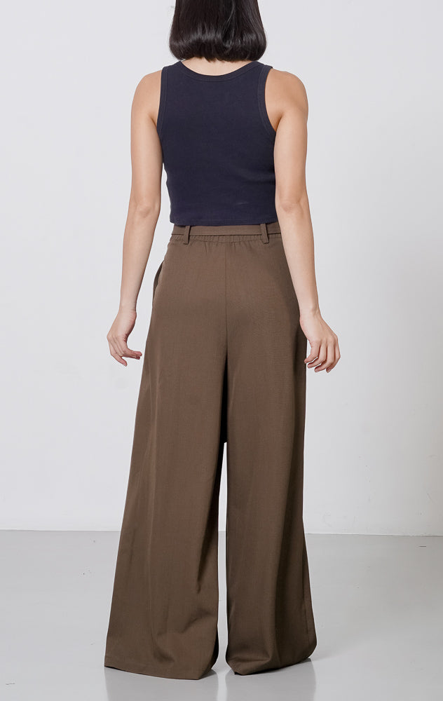 Agnes Belt Pants Brown