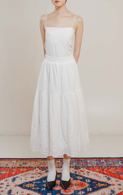 Lily Skirt White