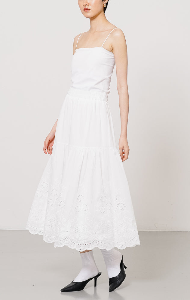 Lily Skirt White