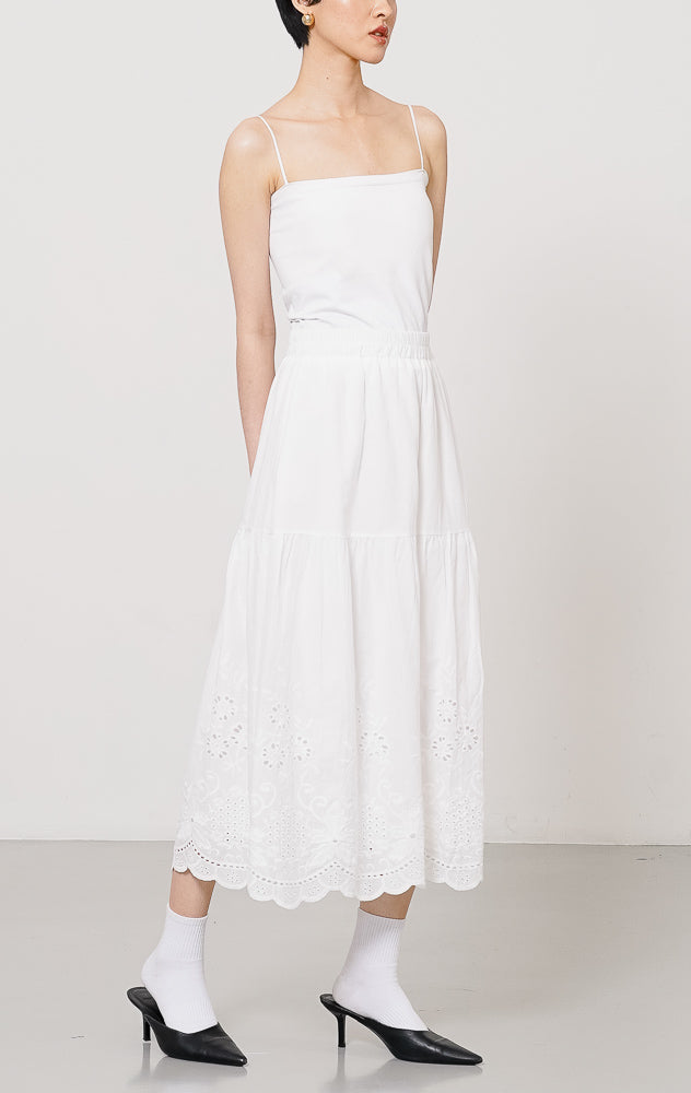 Lily Skirt White