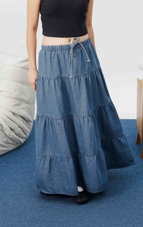 Kinsley Skirt Dark Denim