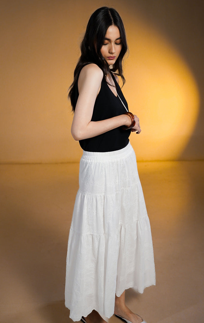Antonella Skirt White
