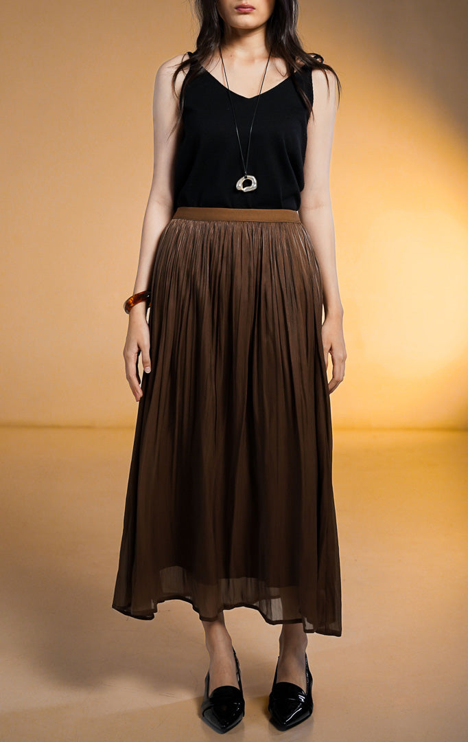 Sinclair Skirt Dark Brown