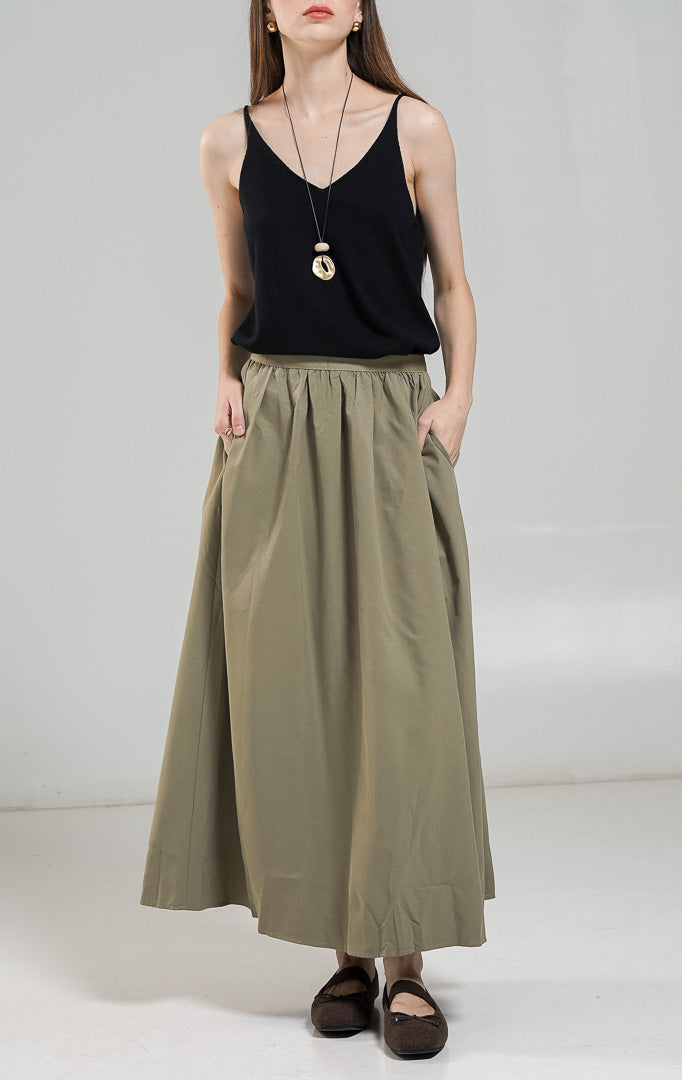 Orchidia Skirt Green