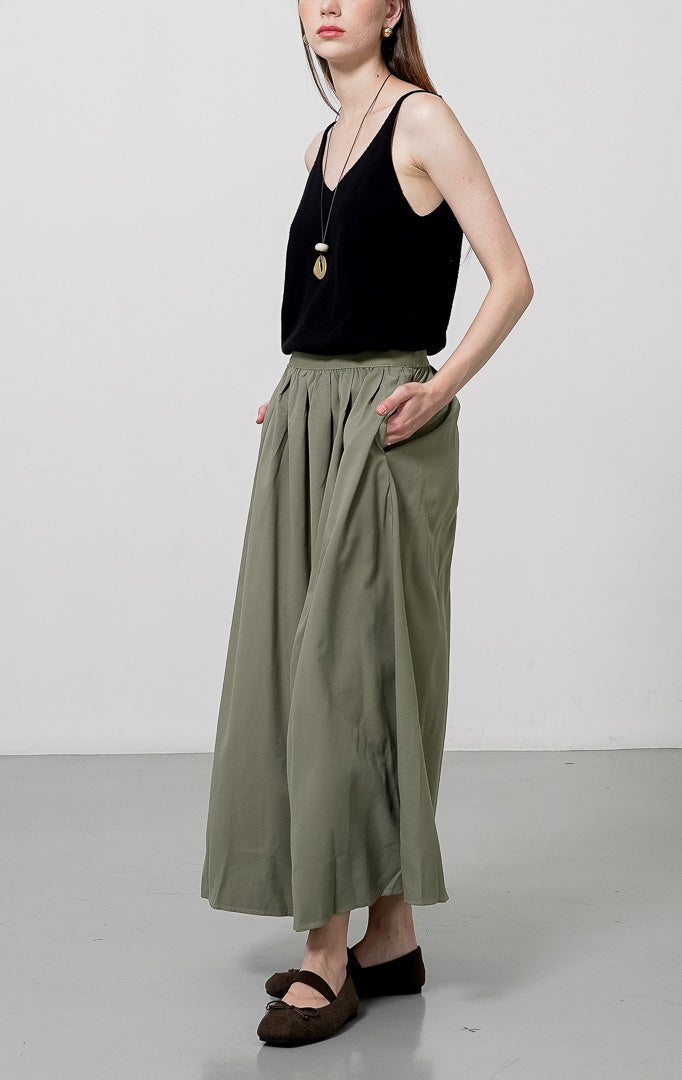 Orchidia Skirt Green