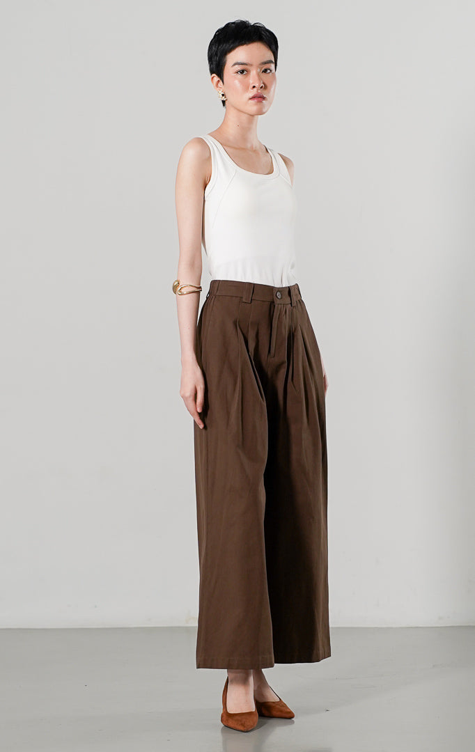 Yuriku Pants Dark Brown