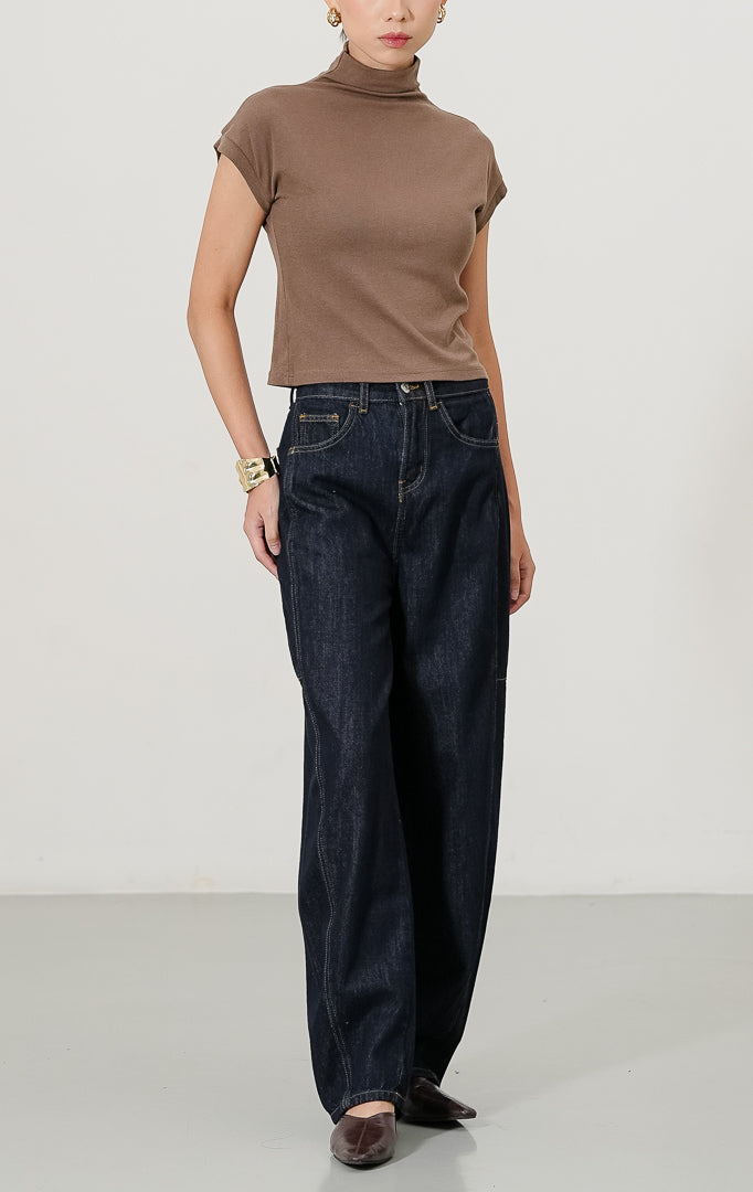 Brion Barrel Pants Dark Denim