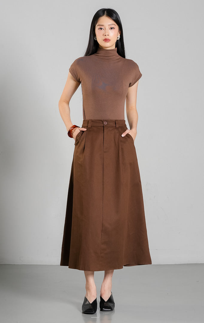 Avella Skirt  Dark Brown