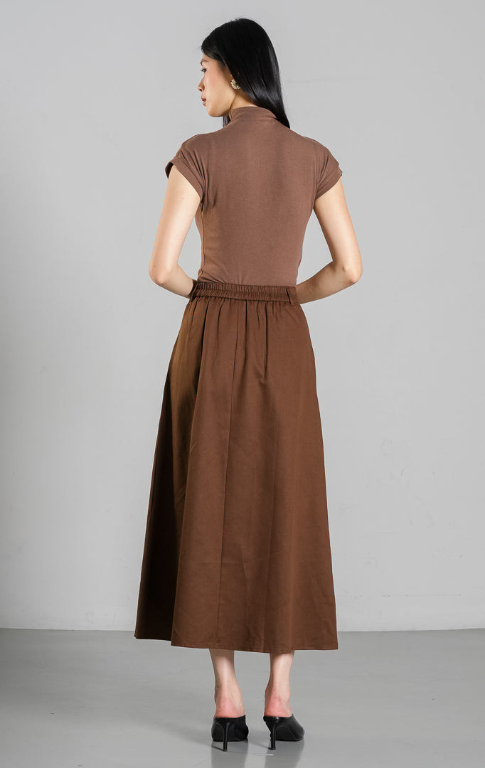 Avella Skirt  Dark Brown