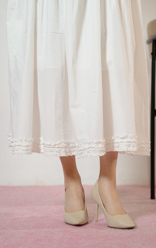 Lacey Skirt White