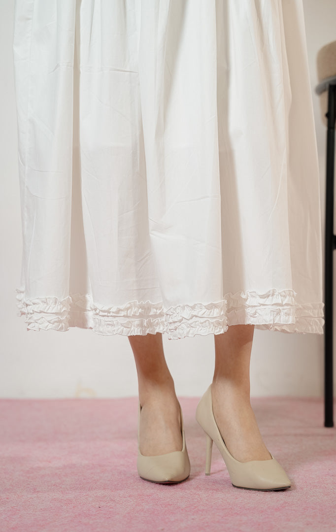 Lacey Skirt White