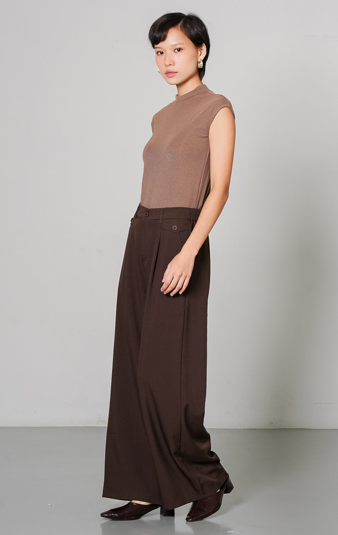 Adelie Pants Dark Brown