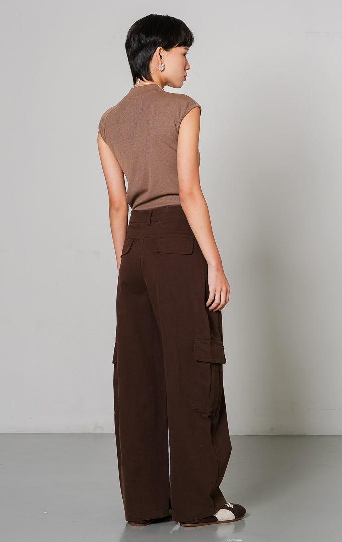 Oliviana Pants Dark Brown