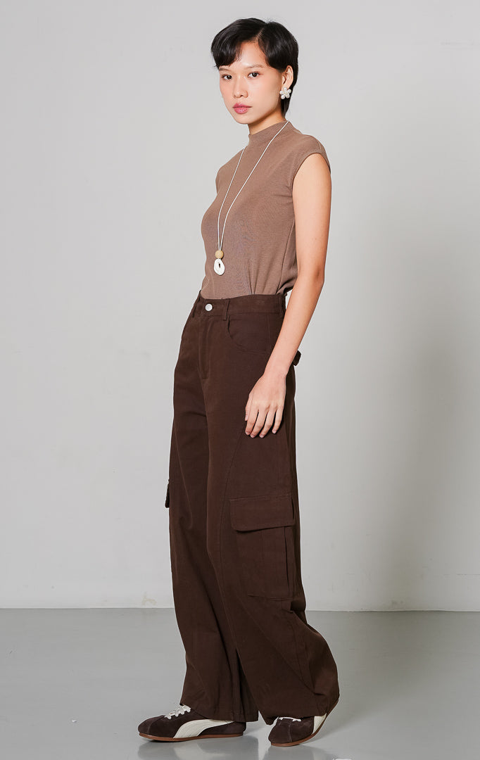 Oliviana Pants Dark Brown