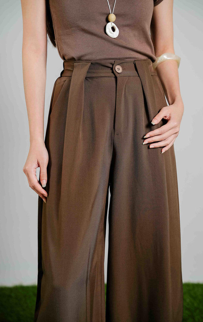 Selenne Pants Dark Brown