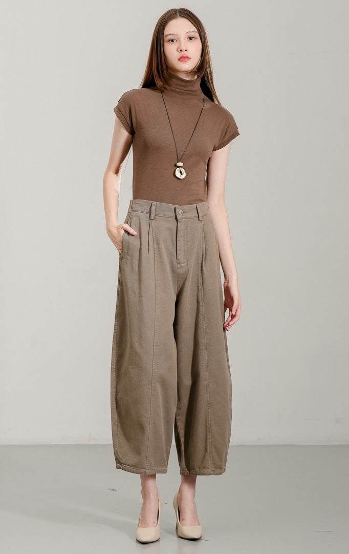 Lowyne Barrel Pants Brown