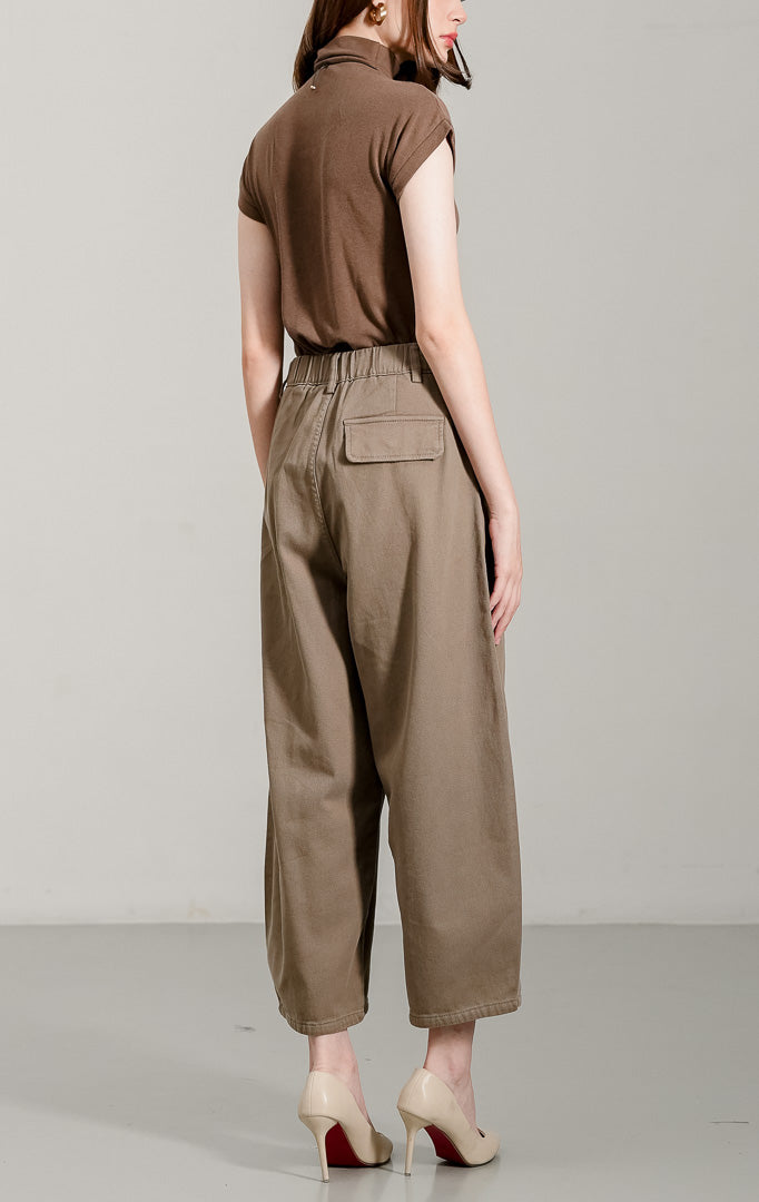 Lowyne Barrel Pants Brown