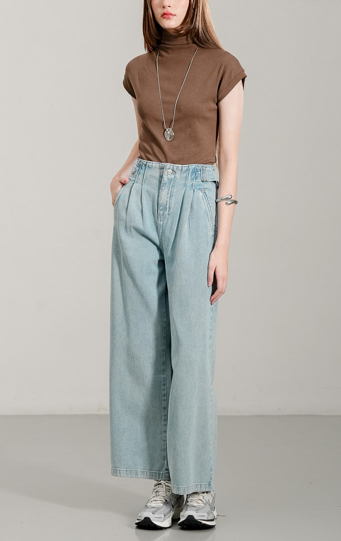 Luneth Pants Light Denim