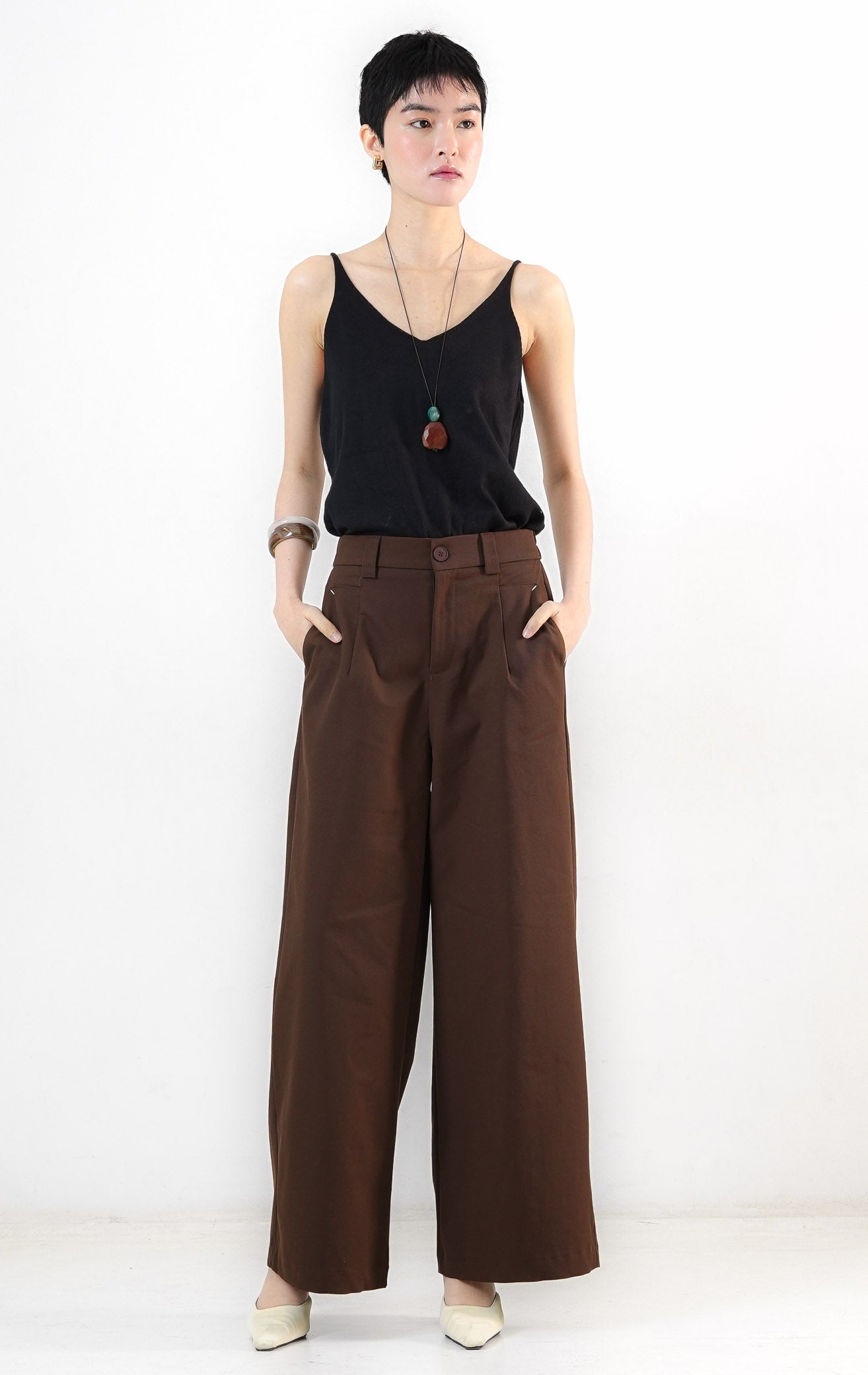 Sylvie Pants Dark Brown