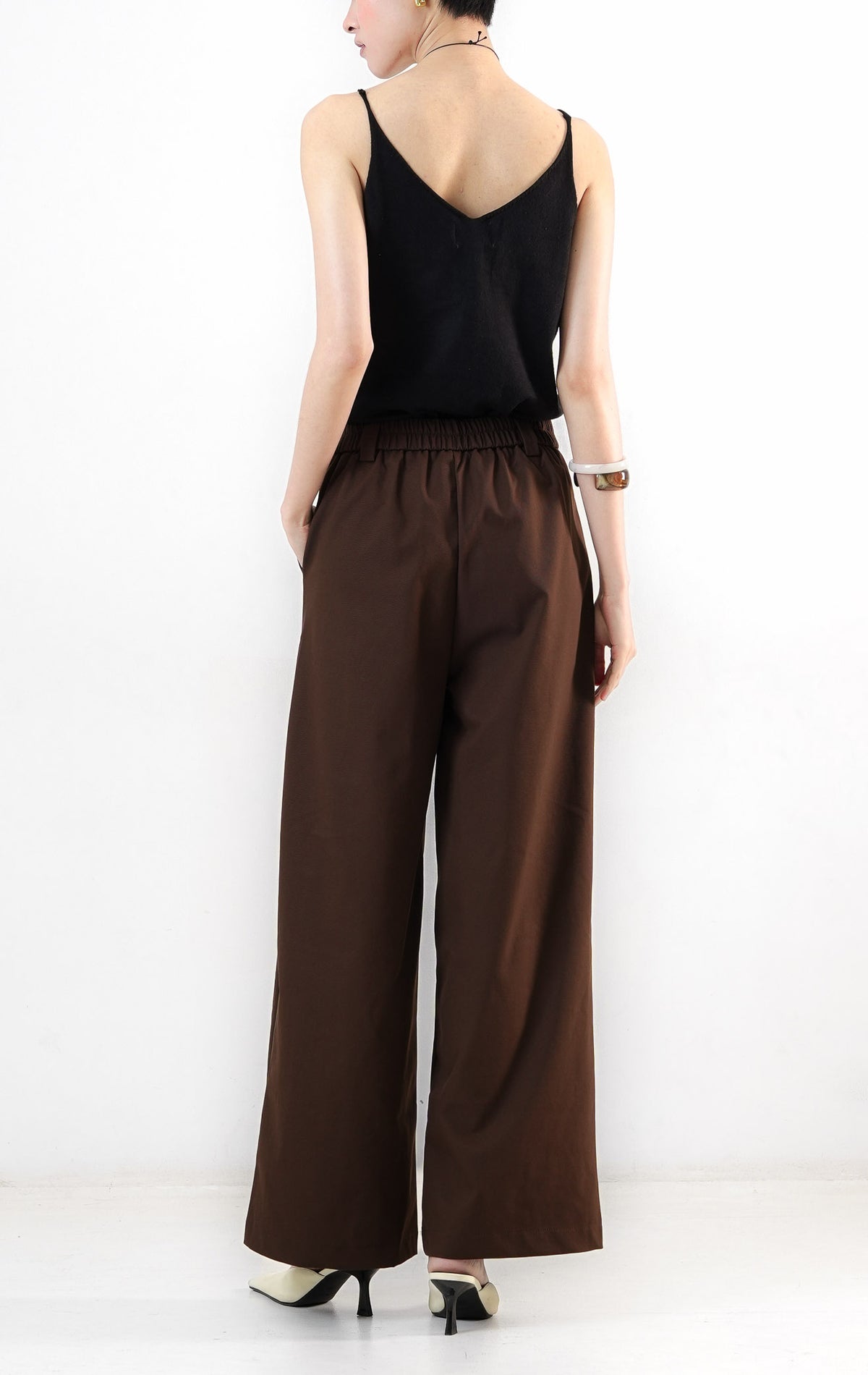 Sylvie Pants Dark Brown