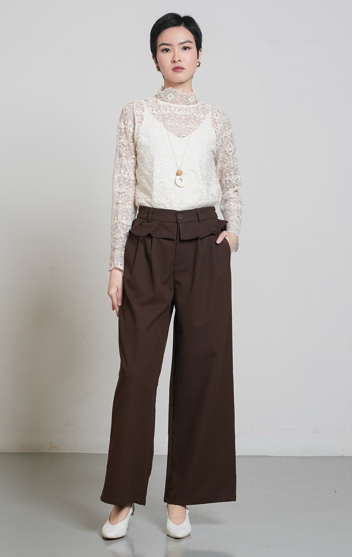 Estella Pants Dark Brown