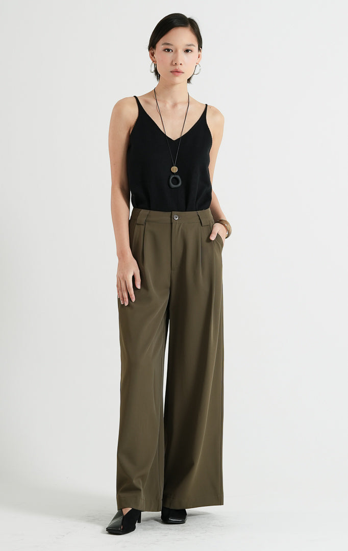 Veylia Pants Dark Brown