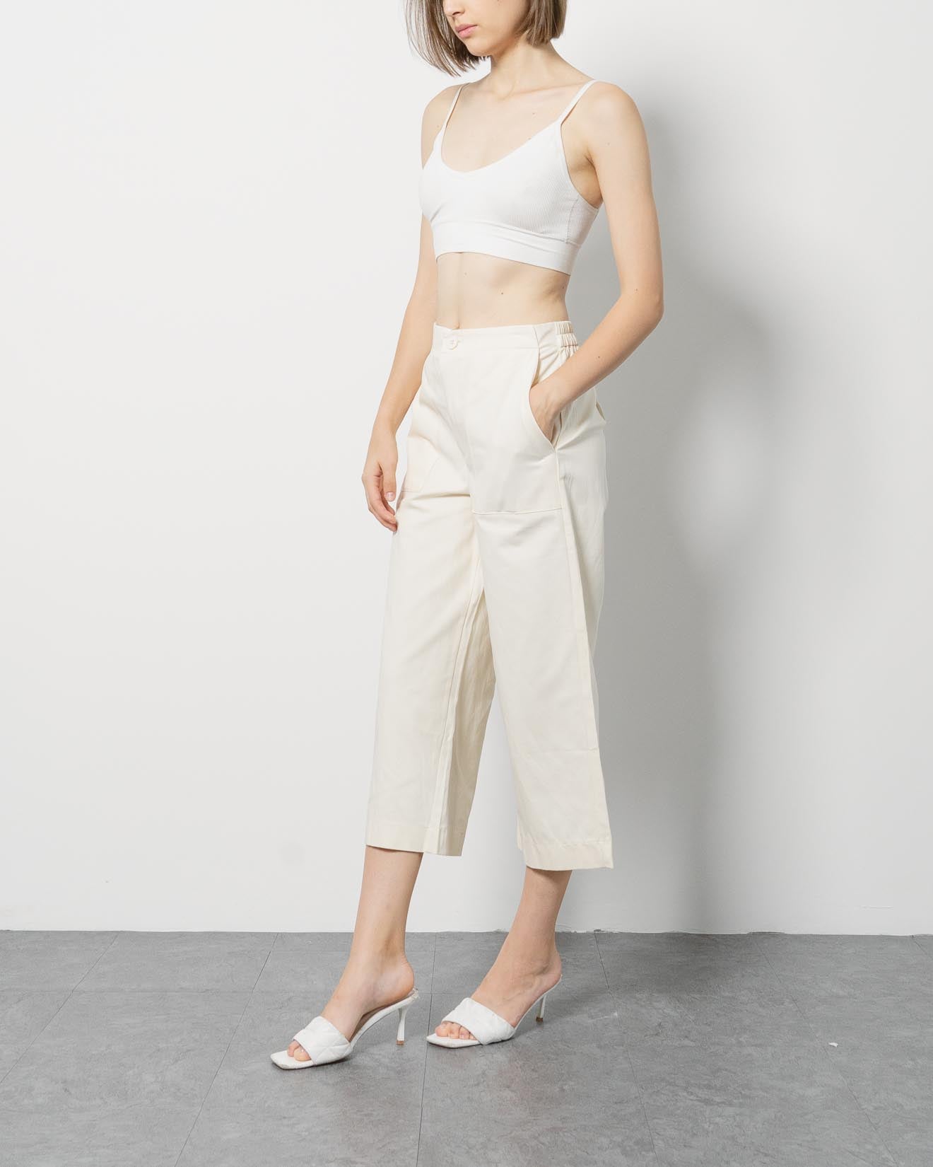 Hayden Ivory Straight Pants – 286205