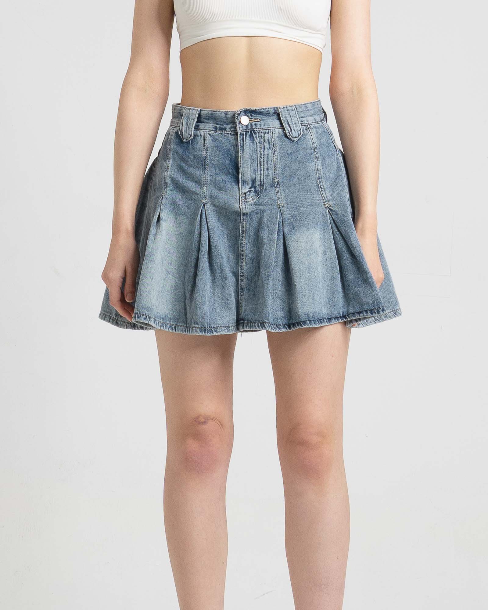 Yara Flare Denim Skort – 286500