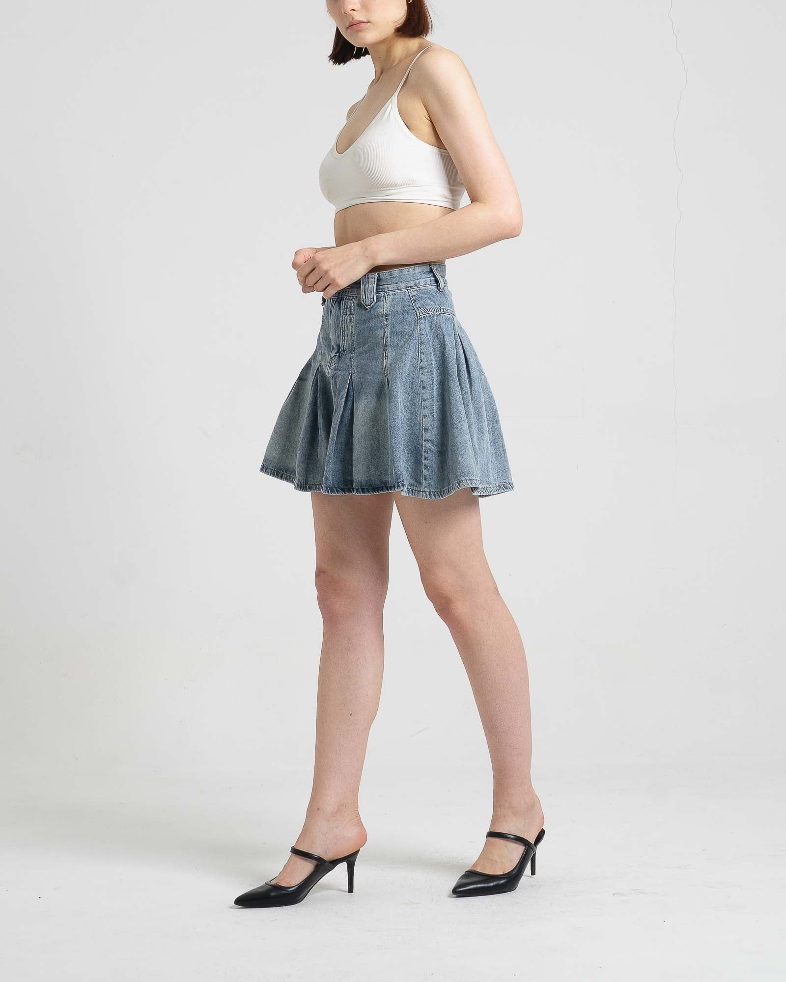 Yara Flare Denim Skort – 286500