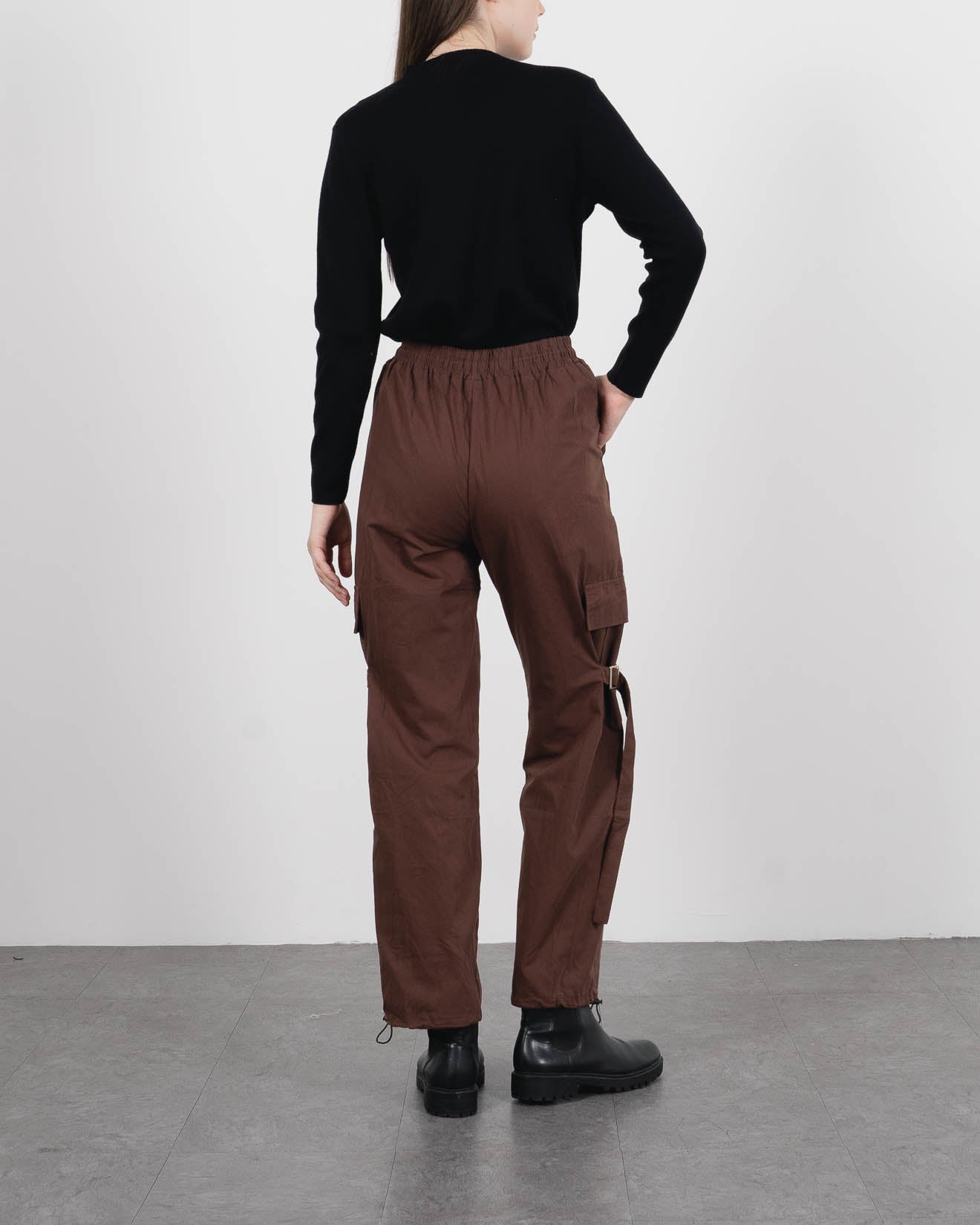 Rylan Pants Brown - Celana Cargo Wanita - 286519