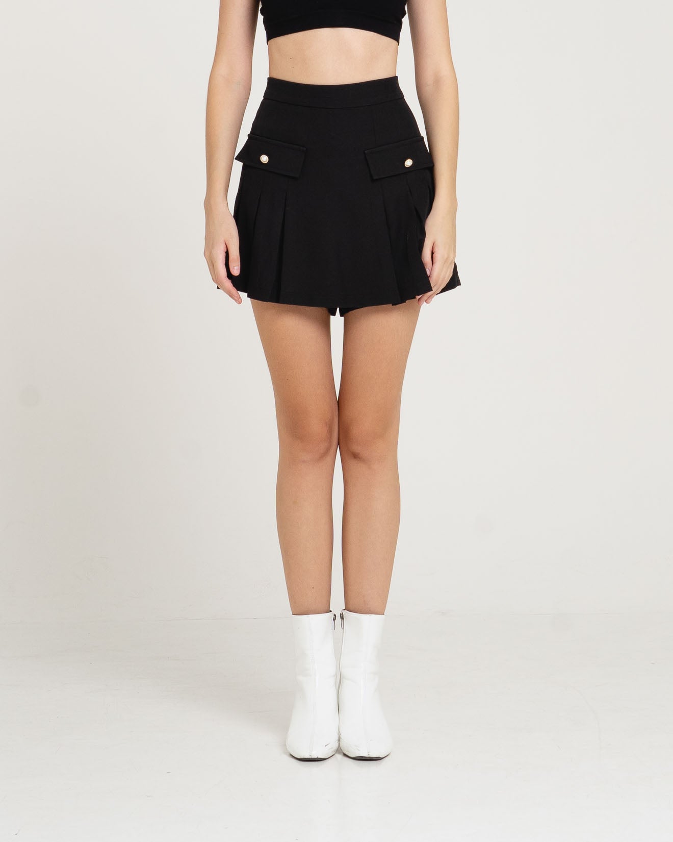 Kinan Mini Pleats Black Skort – 286913