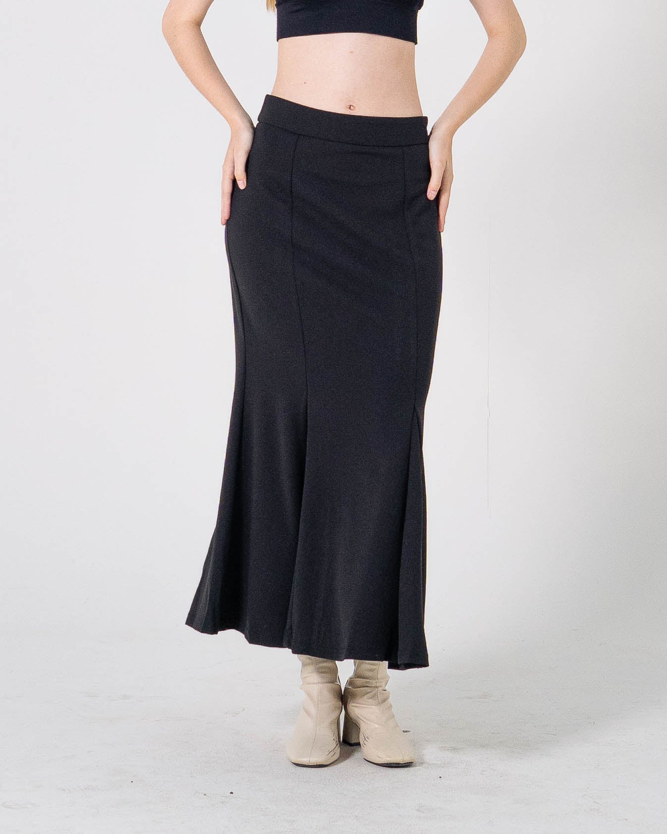 MT jingle Mermaid Midi Black Skirt - 286940