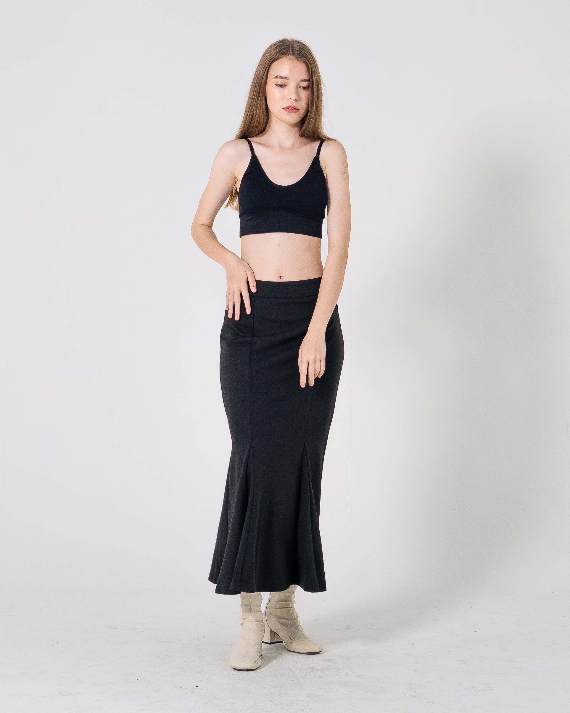 MT jingle Mermaid Midi Black Skirt - 286940