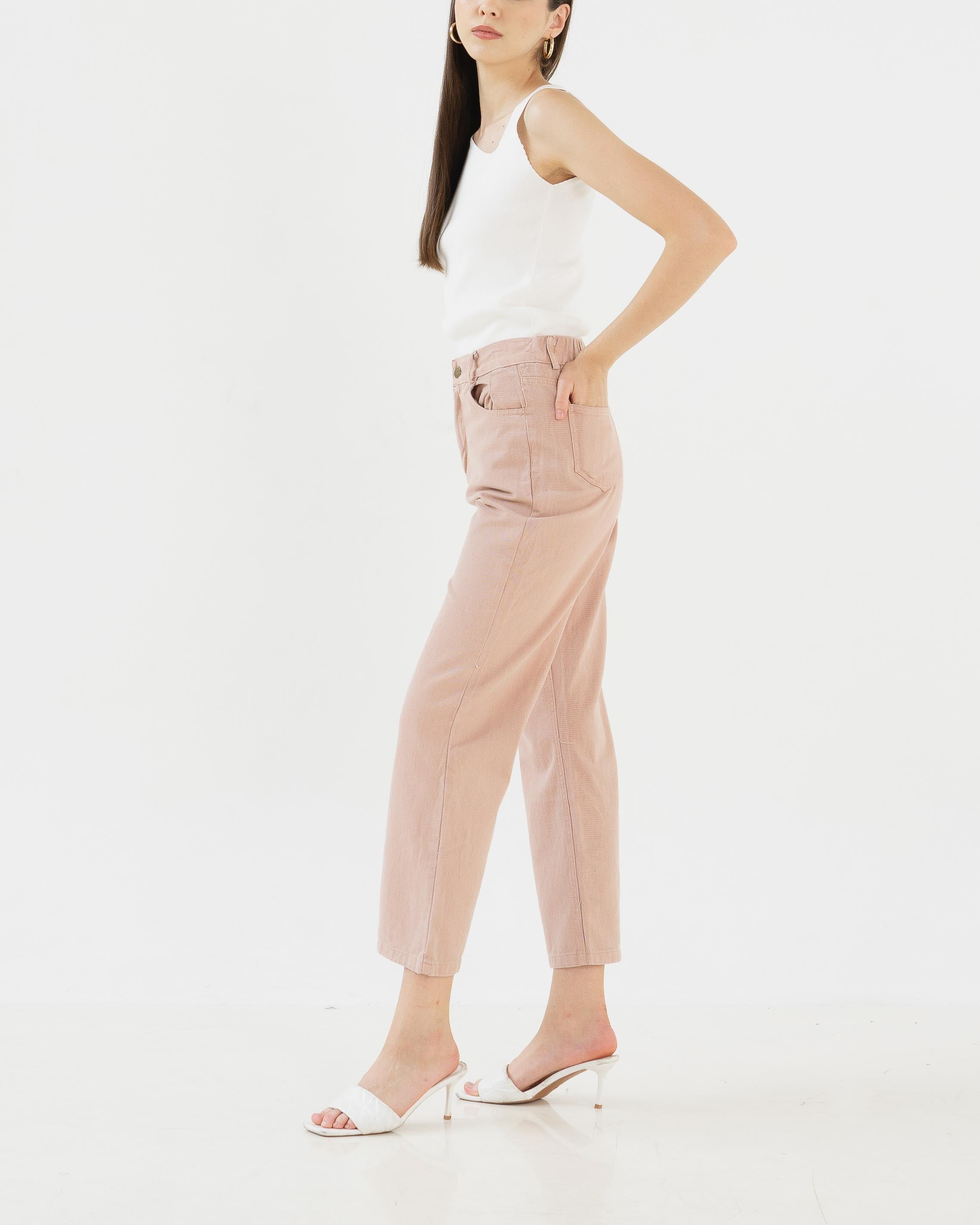 Mathilda Denim Pants Pink - 286966