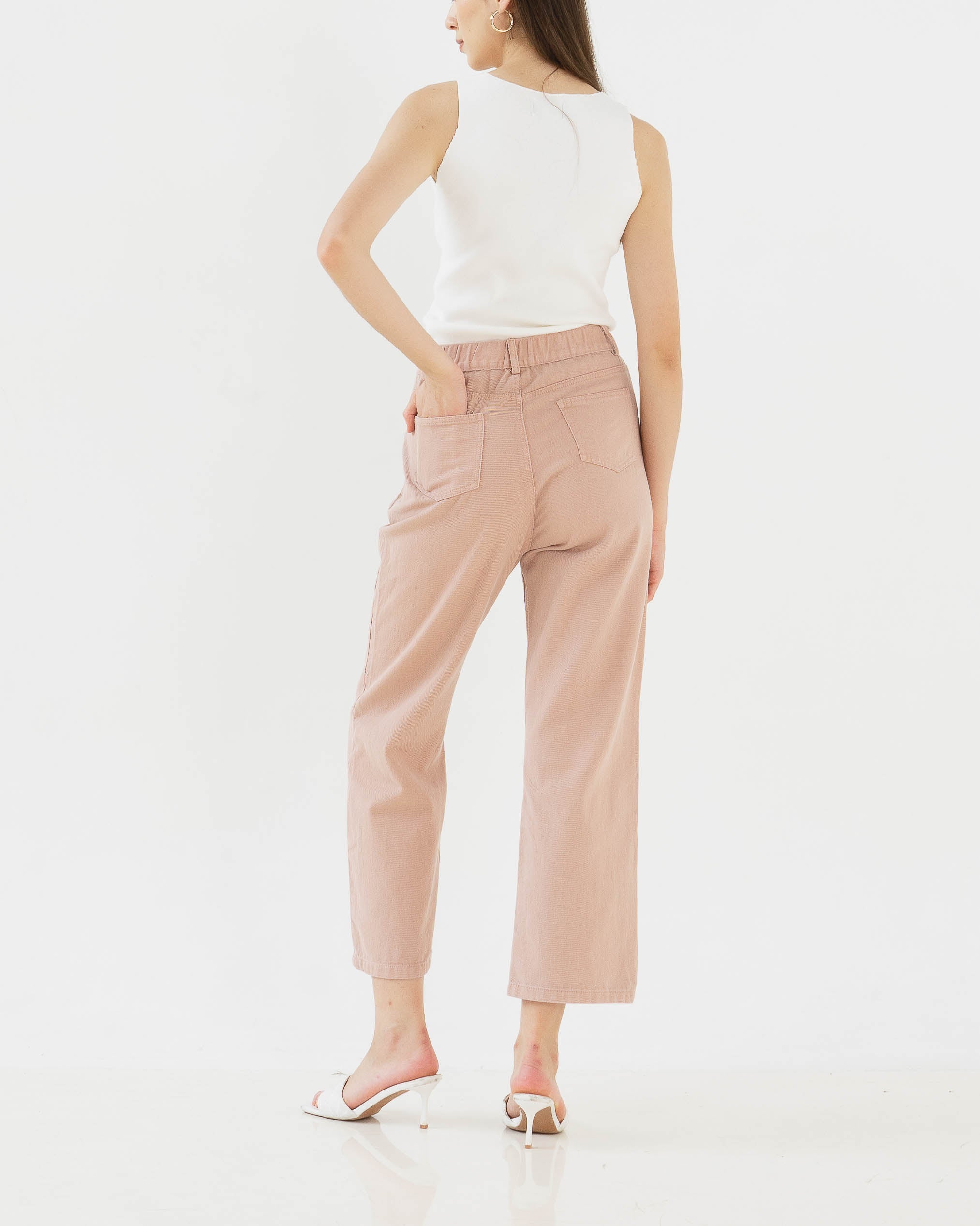 Mathilda Denim Pants Pink - 286966