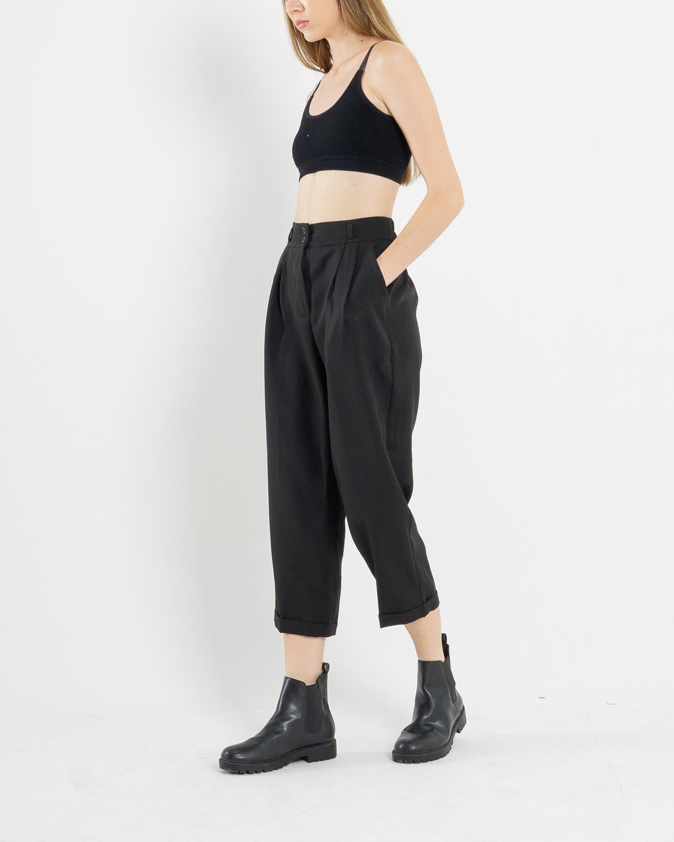 Julia Peg Leg Black Pants – 286969