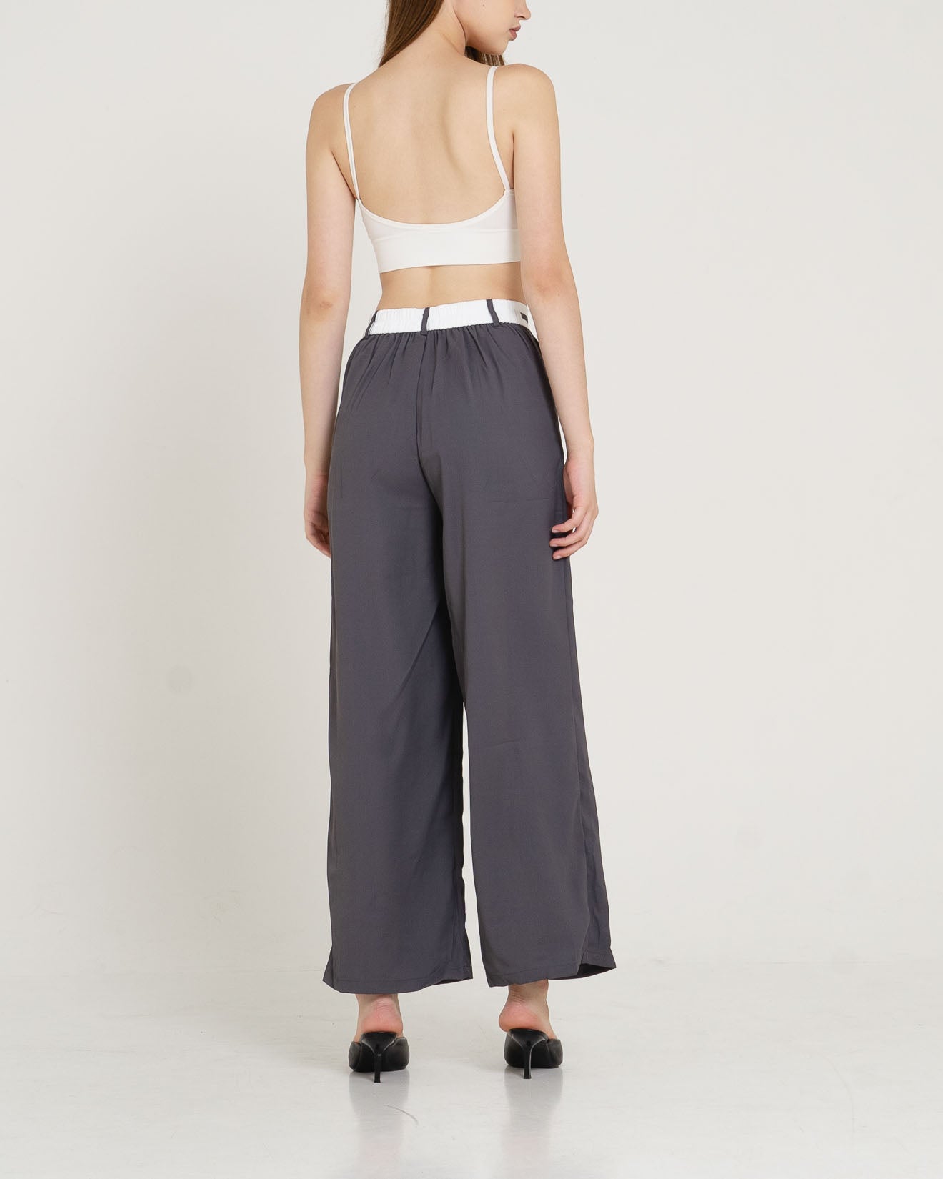 Judith Wide Leg Grey Pants – 286977