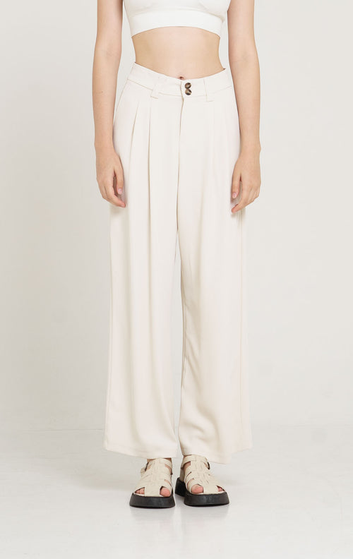 Chester Wide Leg Taupe Pants – 287211