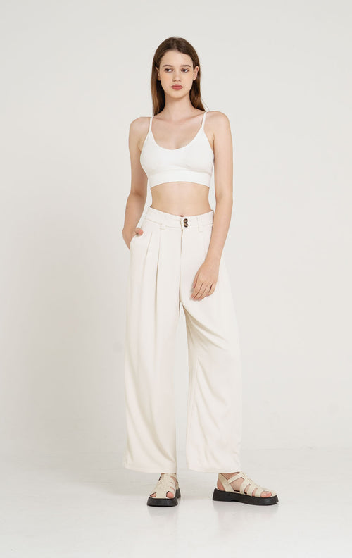 Chester Wide Leg Taupe Pants – 287211