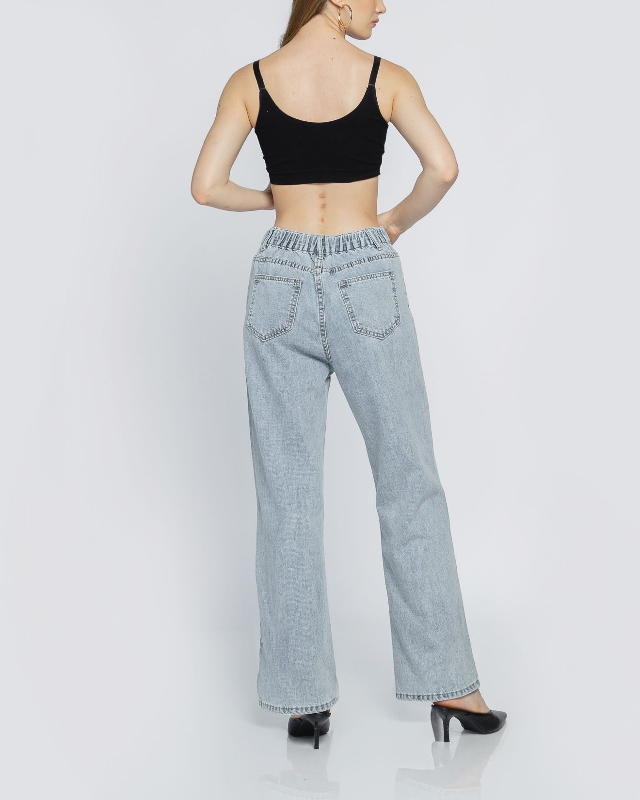 Calvin High Waist Denim Pants - 287802