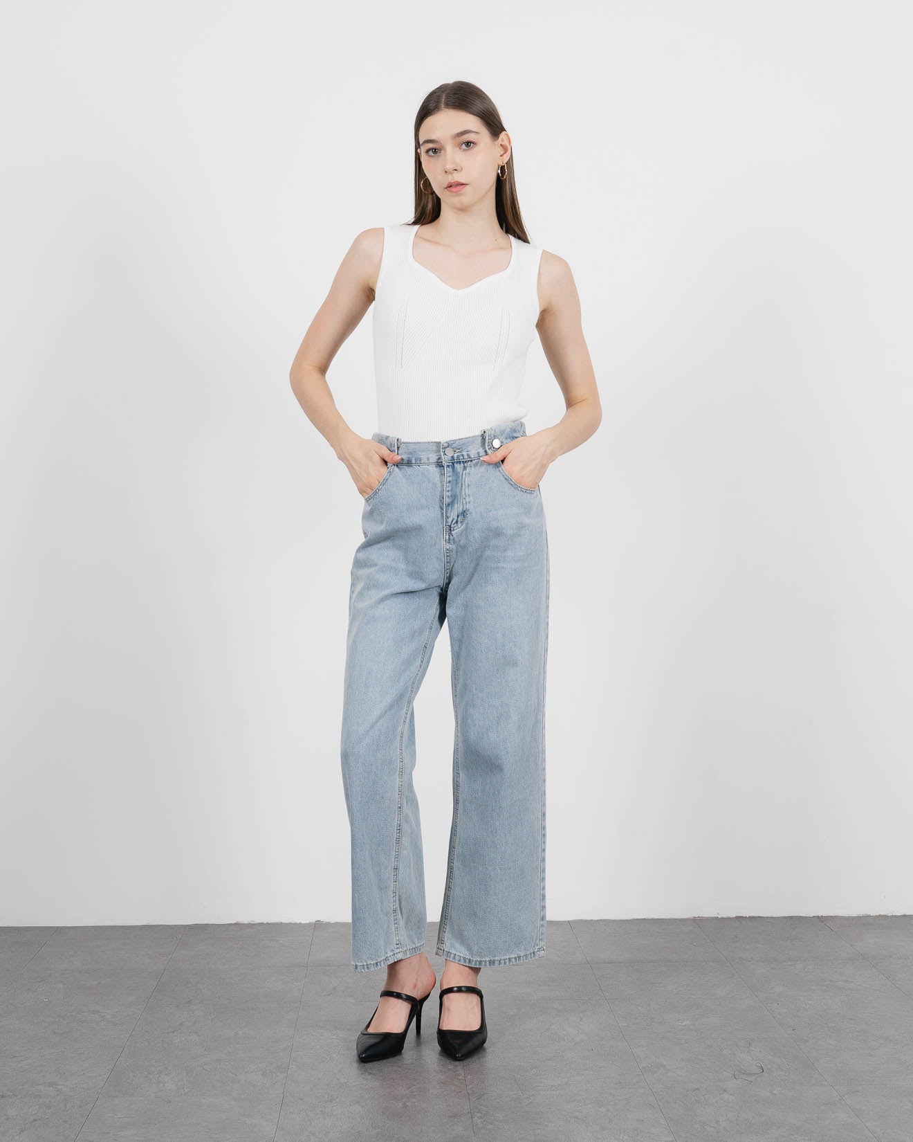 Usher Pants Denim - Celana Panjang Wanita - 287804