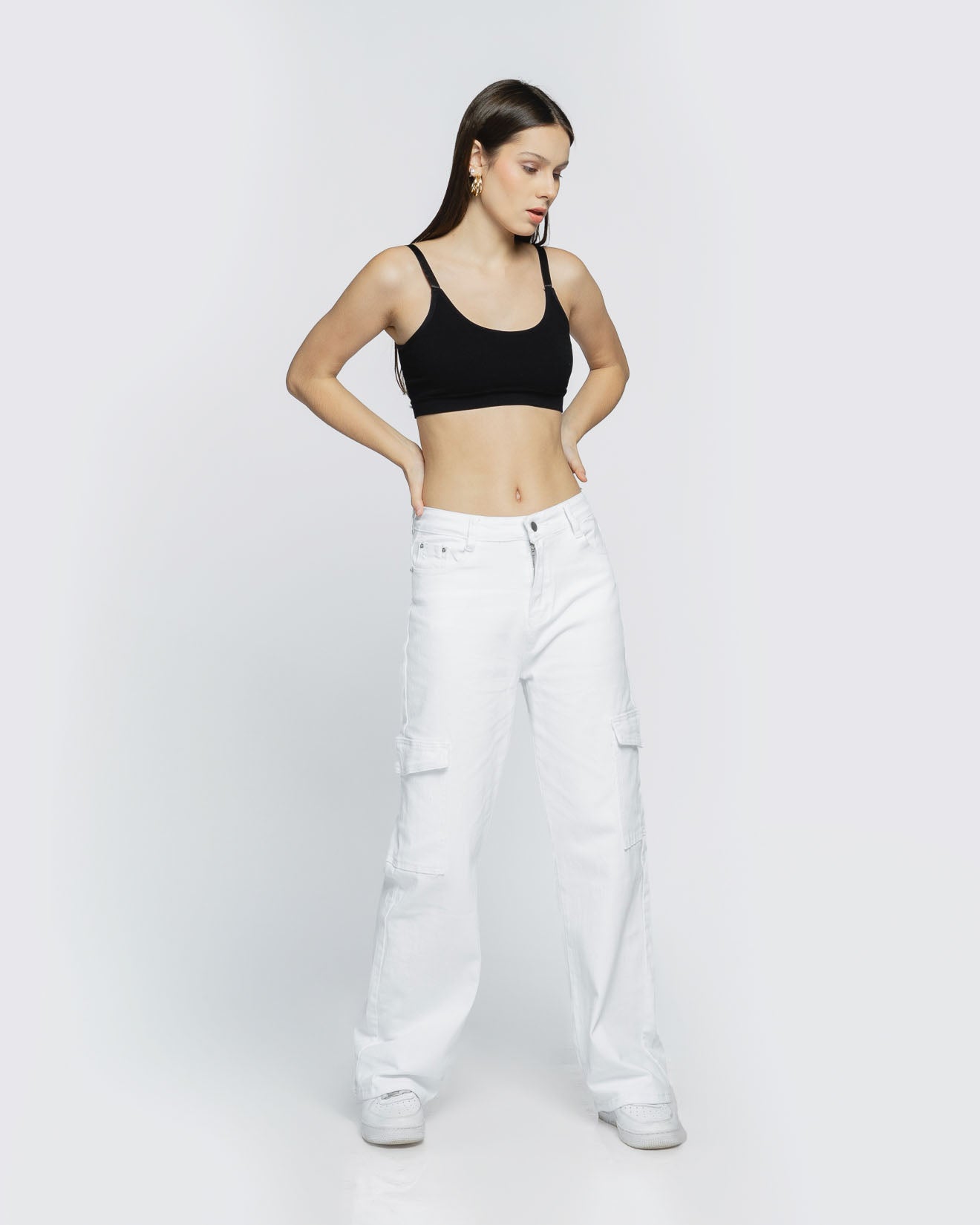 Joesph Cargo White Denim Pants - 287807