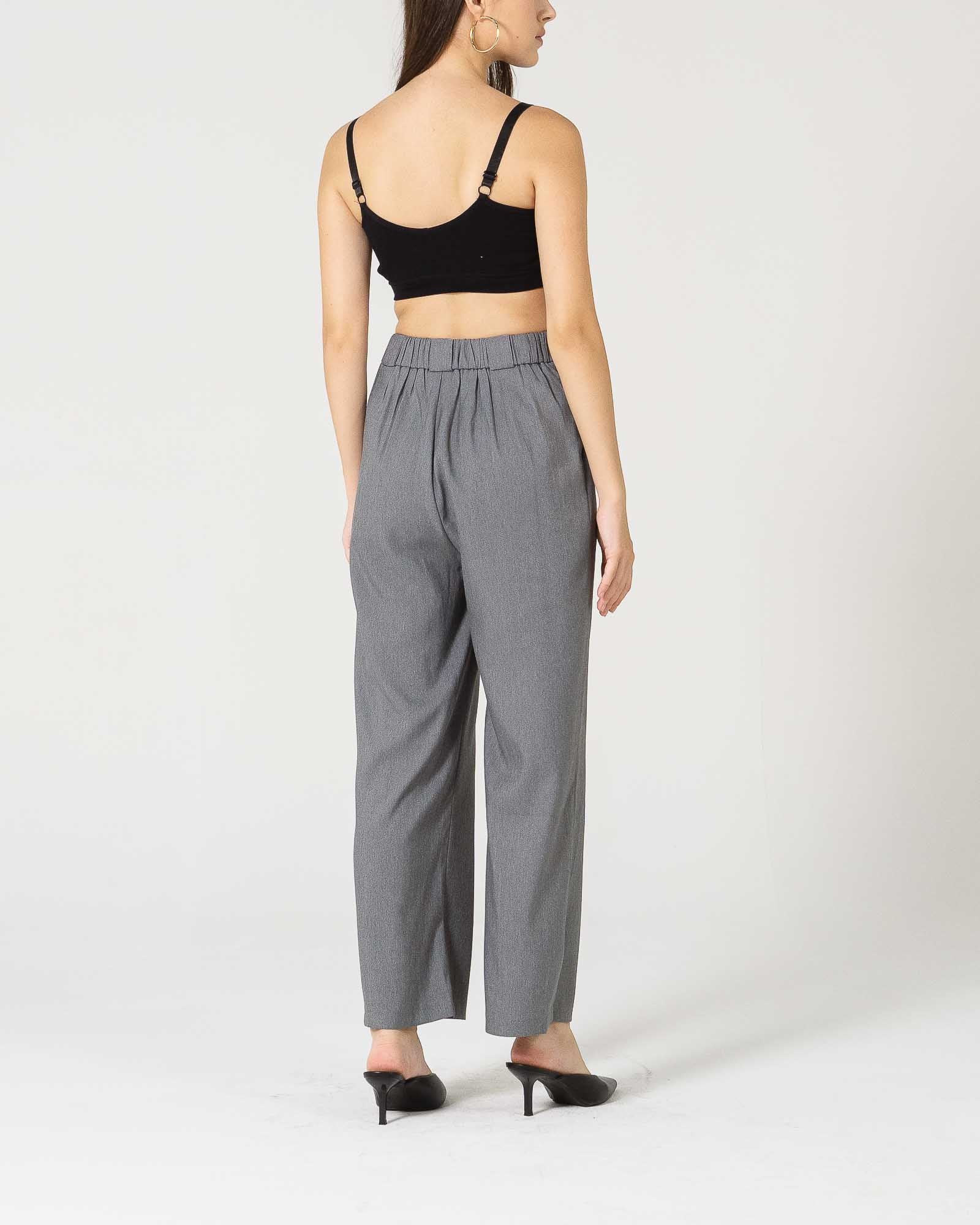 SH Yoori Grey Relaxed Pants - 287906