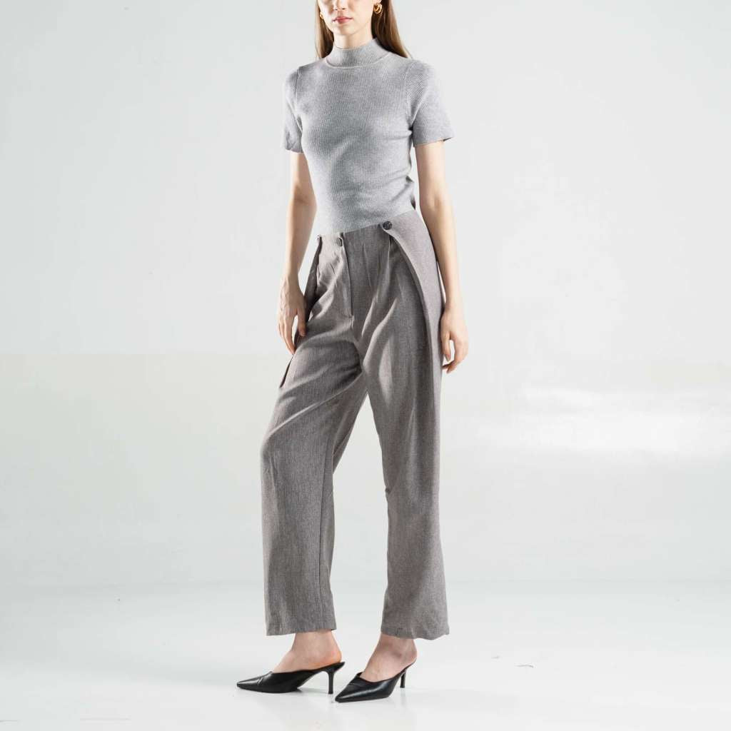 Gerald Pants Grey - Celana Panjang Wanita -287923