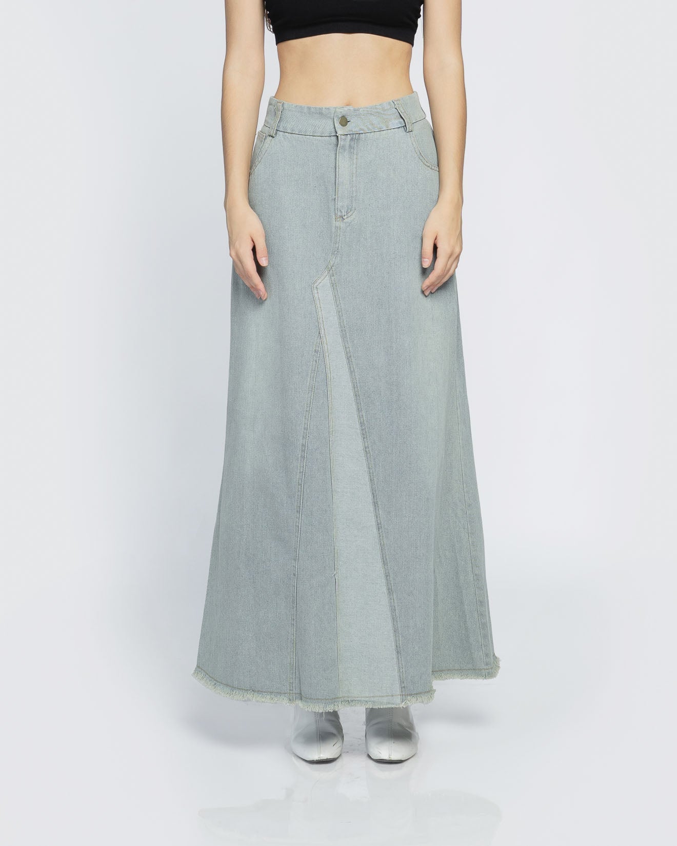 Xyra Maxi Denim Skirt - 287925