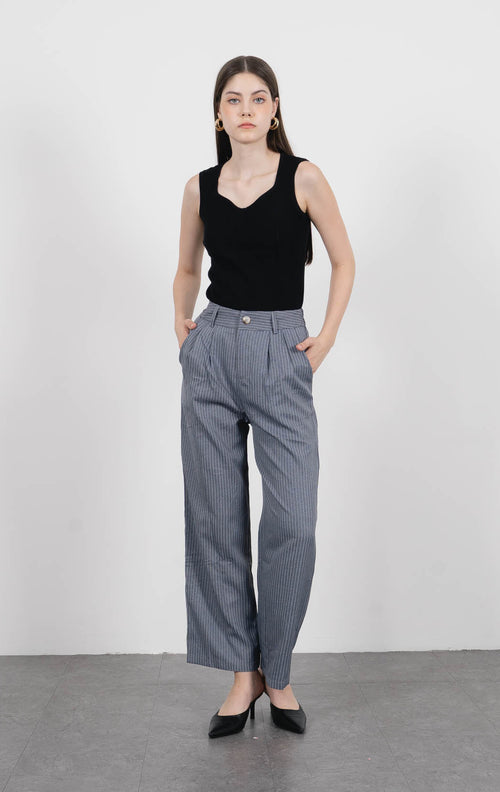 Carra Pants Grey - Celana Panjang Wanita - 287930