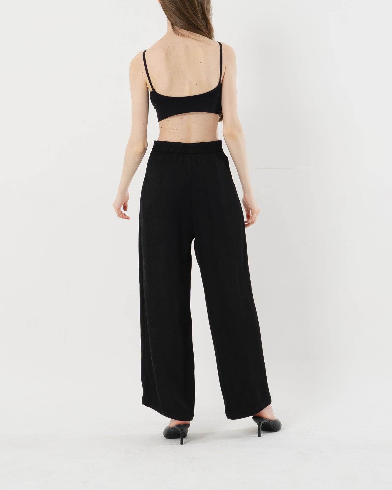 Anderson Wide Leg Black Pants - 287932