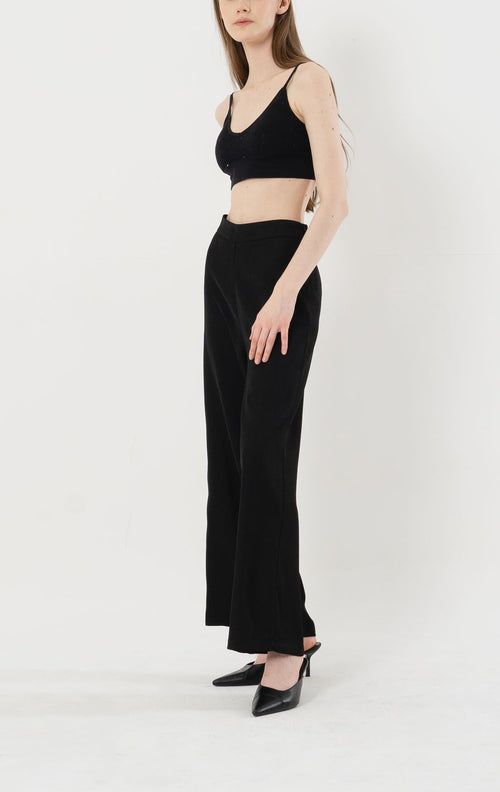 Anderson Wide Leg Black Pants - 287932